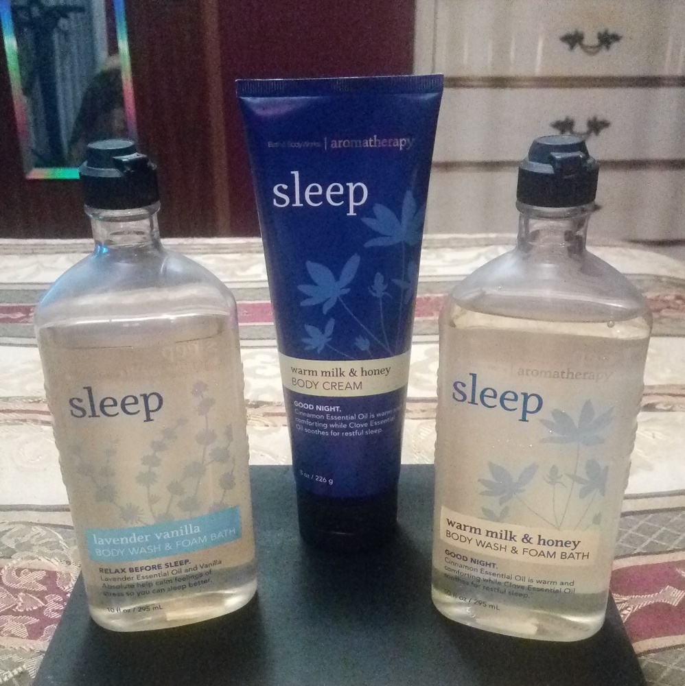 BBW Aromatherapy Sleep Body Wash & Body Cream